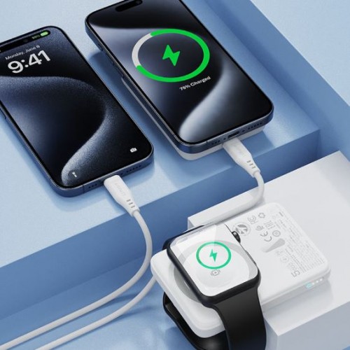 Павербанк AceFast M25 5000mAh PD20W – Power Bank з дисплеєм