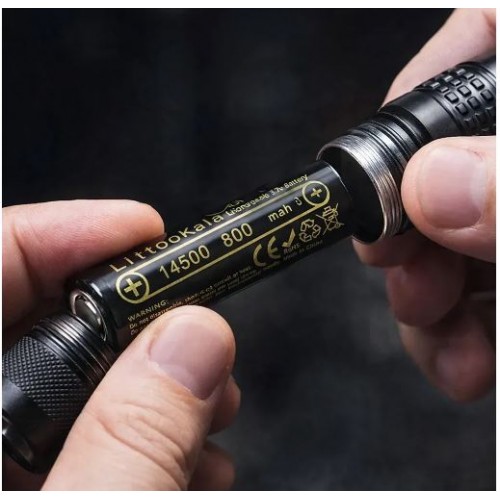 Акумулятор пальчиковий 14500, 800 mAh, LiitoKala Lii-14A-JT 3.7V