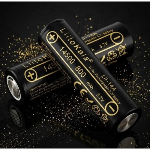 Акумулятор пальчиковий 14500, 800 mAh, LiitoKala Lii-14A-JT 3.7V