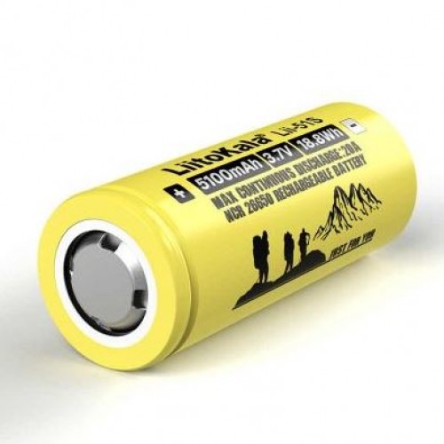 Акумулятор 26650 LiitoKala Lii-51S-PCB 5100mAh з захистом