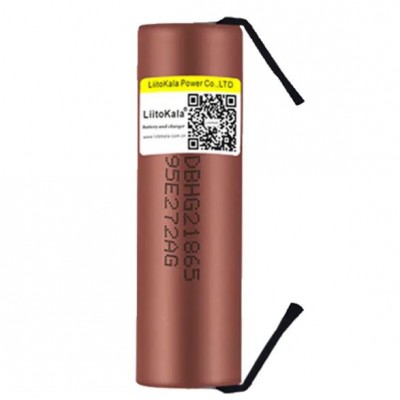 Акумулятор Liitokala 18650 Lii-HG2-N 3000mAh 3.7V без захисту під пайку