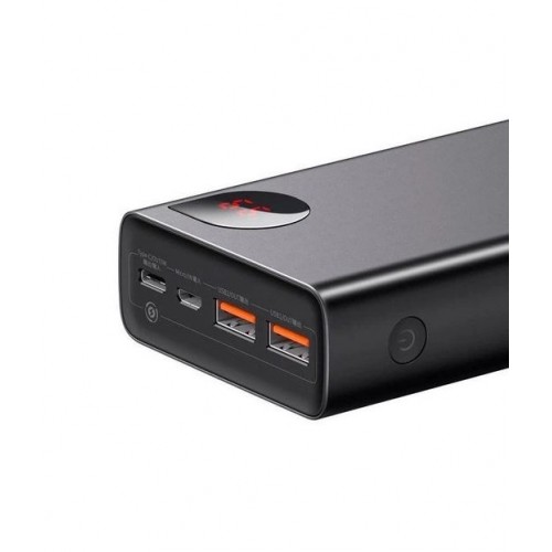 Павербанк Baseus Adaman Metal 20000mAh QC+PD22.5W (Black) – Power Bank з дисплеєм