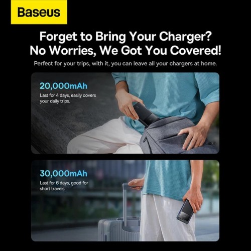 Павербанк Baseus Star-Lord 30000mAh 22.5W – Power Bank з дисплеєм