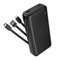 Павербанк Borofone BJ79A 20000mAh Clever Black (with cable Type-C+Lightning+USB) 