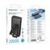 Павербанк Borofone BJ79A 20000mAh Clever Black (with cable Type-C+Lightning+USB)  – Power Bank з дисплеєм