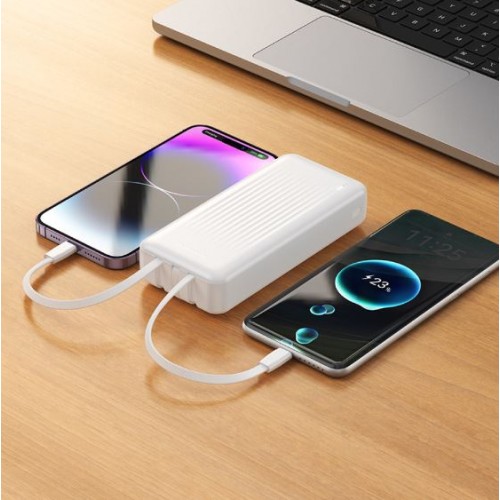 Павербанк Borofone BJ79A 20000mAh Clever Black (with cable Type-C+Lightning+USB)  – Power Bank з дисплеєм