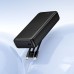 Павербанк Borofone BJ79A 20000mAh Clever Black (with cable Type-C+Lightning+USB)  – Power Bank з дисплеєм