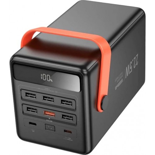 Павербанк Hoco J142 Surpass 100000mAh 22.5W+PD20W (з ліхтарем) – Power Bank з дисплеєм