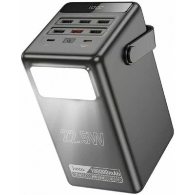 Павербанк Hoco DB03 Endure 100000mAh 22.5W Power Bank з ліхтариком Black