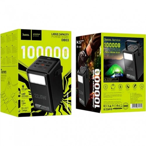 Павербанк Hoco DB03 Endure 100000mAh 22.5W Black Павербанк Hoco DB03 Endure 100000mAh 22.5W Black