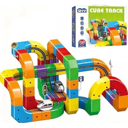 Магічний 3D-трек Cube Track 537-201 (123 деталі) набір Головний архітектор Магнітний конструктор дитячий розвиваючий