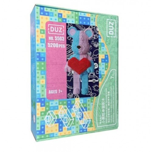 3D конструктор у вигляді ведмедика на 5200 деталей Magic Blocks 5503 BearBrick Конструктор ведмежа для дітей