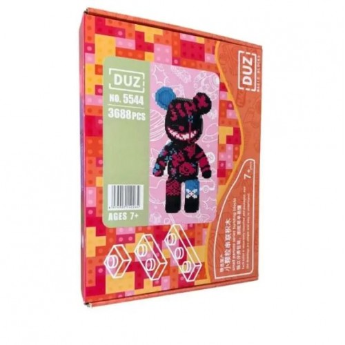 Конструктор 3D Ведмедик Bearbrick 3688 деталей великий блоковий конструктор фігурка ведмідь