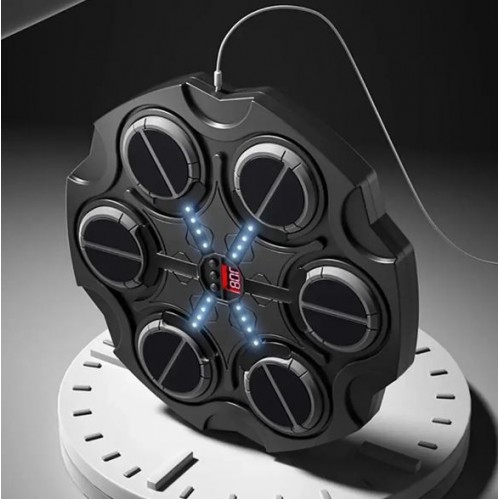 Настінна боксерська мішень + рукавички, 6 секцій (35х34см), BK891, Bluetooth мішень для боксу