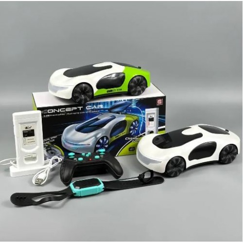 Машинка на радіокеруванні з пультом і браслетом, USB, Concept Car RC Dual Spray E600-2, Дитяча машинка на пульті