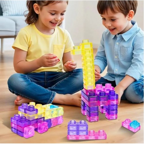 Дитячий силіконовий конструктор G2688 на 88 деталей, Magic Gummy Bloc М'який конструктор Сенсорний конструктор для дітей
