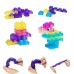 Дитячий силіконовий конструктор G2688 на 88 деталей, Magic Gummy Bloc М'який конструктор Сенсорний конструктор для дітей