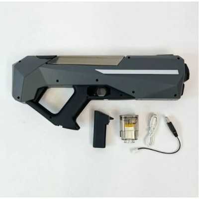 Водяний пістолет дитячий зі світлом, від USB, SQ012B, Акумуляторний водяний бластер