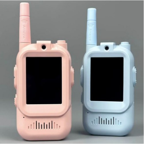 Дитяча рація Video Walkie Talkie 2 шт. відеорація Wi-Fi з кольоровим екраном з радіусом дії до 300 м Рожевий/Блакитний