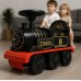 Дитячий акумуляторний поїзд 220 см зі світлом та звуками Retro Train з коліями