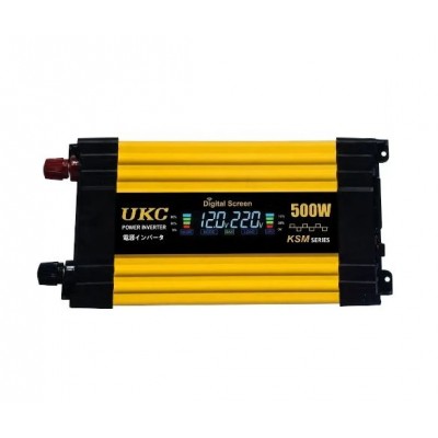 Перетворювач напруги з 12-220V, LCD, 500Вт, 2хUSB, Автомобільний інвертор