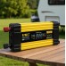 Автомобільний інвертор KSM 1000W 12 V LCD з двома USB-перетворювач 12 В-220 В і дисплеєм