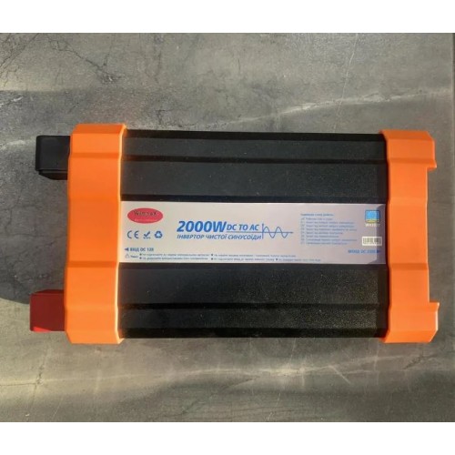 Перетворювач напруги інвертор із чистою синусоїдою Wimpex WX-2027 Pure sine wave UPS 2000W 12V