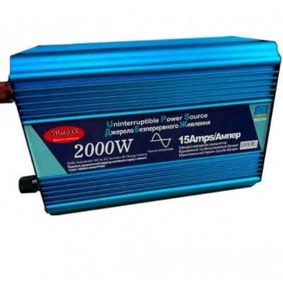 Перетворювач напруги Power Inverter Wimpex WX-2100 2000W 12-220V, інвертор, чиста синусоїда з підзарядкою