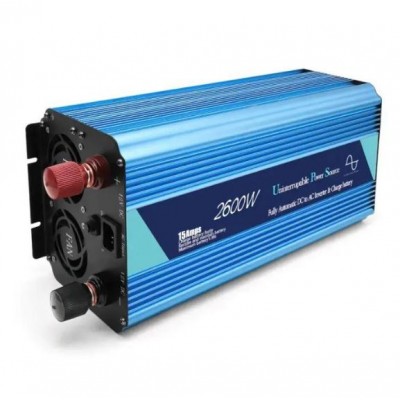 Перетворювач напруги Power Inverter Wimpex WX-2600 інвертор, 2600W 12-220V чиста синусоїда з підзарядкою
