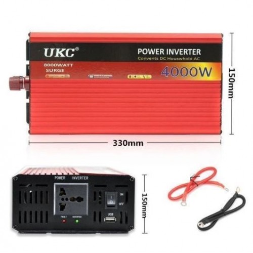 Автомобільний інвертор AC/DC AR 4000W 12-220В Перетворювач напруги