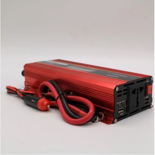 Перетворювач струму AC/DC UKC KC-2000D 2000W 12V LCD автомобільний інвертор
