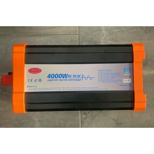 Перетворювач напруги Power Inverter Wimpex Pure sine wave WX-4040 інвертор, 4000W 12-220V чиста синусоїда 