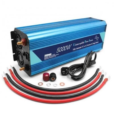 Перетворювач напруги Power Inverter Wimpex WX-5100 інвертор, 5000W 12-220V чиста синусоїда  