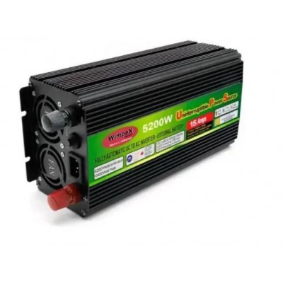 Перетворювач постійного струму Power Inverter Wimpex WX-5200W інвертор 12 В-220 В 5200 Вт модифікована синусоїда 