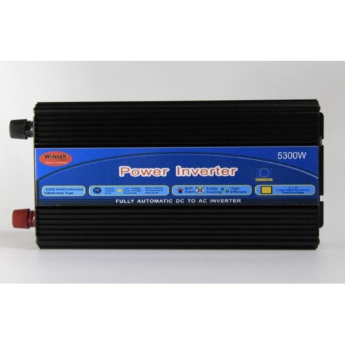 Перетворювач постійного струму Power Inverter Wimpex WX-5300W інвертор 24 В-220 В 5300 Вт