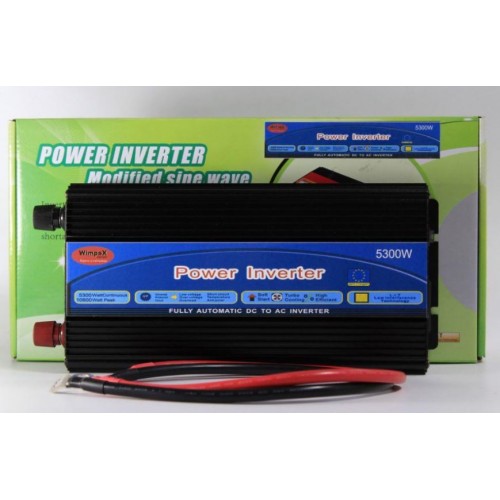 Перетворювач постійного струму Power Inverter Wimpex WX-5300W інвертор 24 В-220 В 5300 Вт