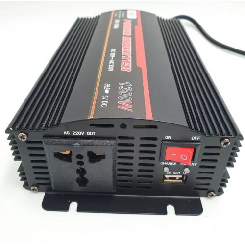 Інвертор постійного струму AC/DC UPS-1300W UPS + CHARGE, Перетворювач напруги Інвертор 12-220 із зарядкою