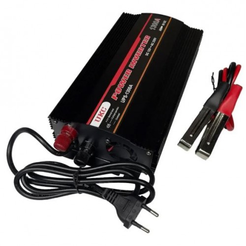 Інвертор постійного струму AC/DC UPS-1300W UPS + CHARGE, Перетворювач напруги Інвертор 12-220 із зарядкою