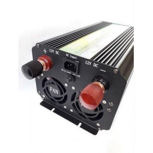 Перетворювач напруги Wimpex WX-7200W із захистом від короткого замикання та перегріву 12V-220V 7200W модифікована синусоїда 