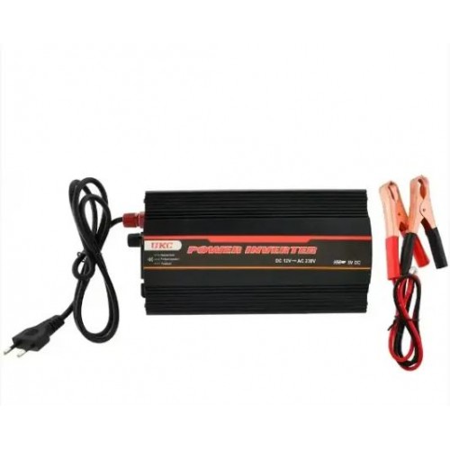 Перетворювач напруги 800W 12V-220V автомобільний інвертор з функцією зарядки акумулятора 10A модифікована синусоїда UKC UPS-800A
