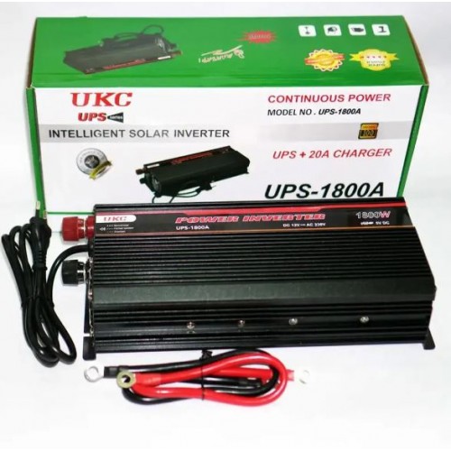 Автомобільний інвертор 1800Вт, AC/DC, UPS + CHARGE, UPS-1800А, Перетворювач напруги