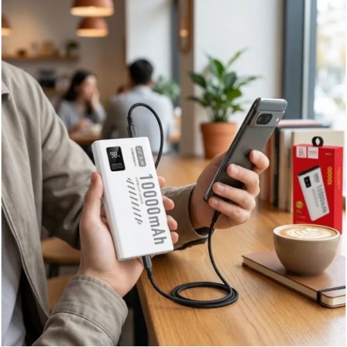 Павербанк VDENMENV DP43 10000mAh 22.5W – Power Bank з дисплеєм