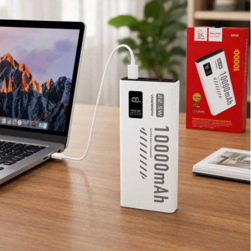 Павербанк VDENMENV DP43 10000mAh 22.5W – Power Bank з дисплеєм