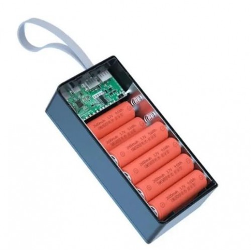 Корпус для повербанку на 12 акумуляторів, C12-PD, Корпус Power Bank Бокс для павербанку Корпус повербанка