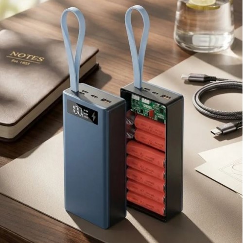 Корпус для повербанку на 14 акумуляторів, C14-PD, Корпус Power Bank Бокс для павербанку Корпус повербанка