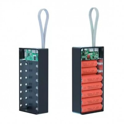 Корпус для повербанку на 14 акумуляторів, C14-PD, Корпус Power Bank Бокс для павербанку Корпус повербанка