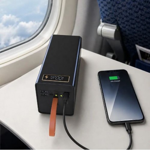 Корпус для повербанка (40х18650), 4хUSB, D40-PD, Бокс для Powerbank Корпус павербанку з ліхтариком