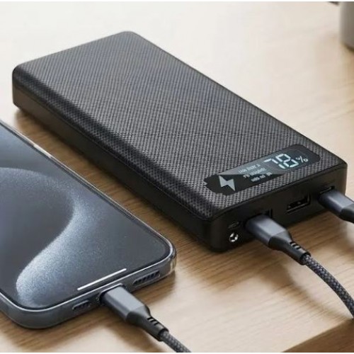 Корпус для повербанку на 8 акумуляторів з ліхтариком, L8, Корпус Power Bank Бокс для павербанку