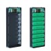 Корпус для повербанку на 8 акумуляторів з ліхтариком, M8-PDL8, Корпус Power Bank Бокс для павербанку