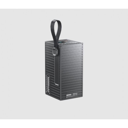 Павербанк Remax RPP-609 Pro Container Series 60000mAh PD20W+QC22.5W Grey (з ліхтарем)